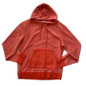 M. Singer Men Orange Hoodie Pullover Long Sleeve Sweatshirt US XL